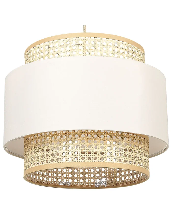 Lámpara colgante YUMURI Ratán Beige claro