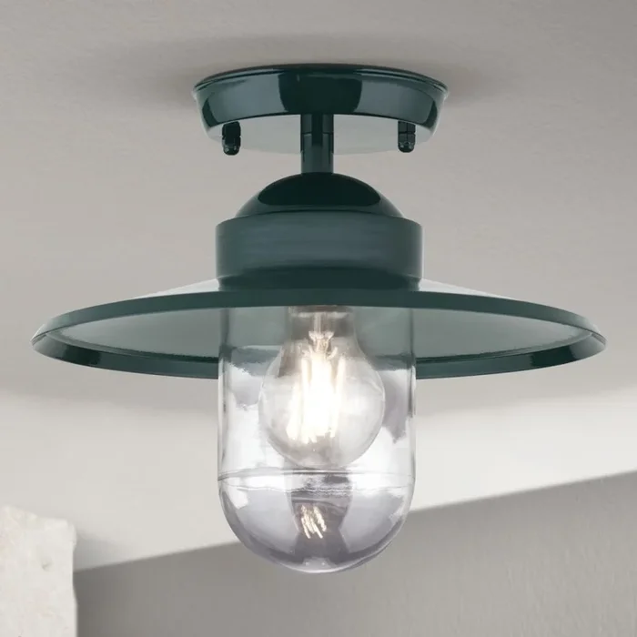Lámpara de araña para exteriores EDWARD 1xE27/60W/230V IP44 verde