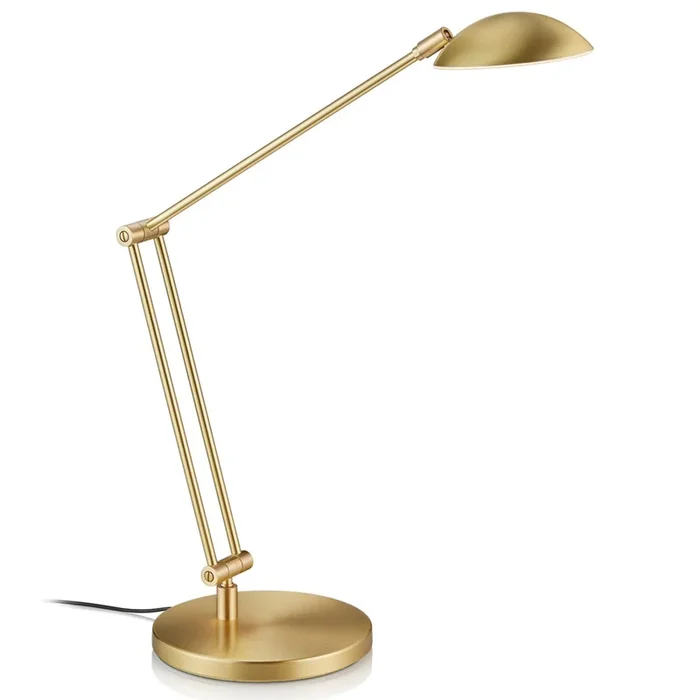 Lámpara de mesa LED Hebe, control por gestos latón