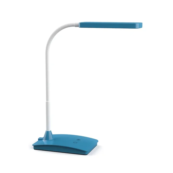 Lámpara de mesa LED MAULpearly, azul, 38 cm, atenuable, CCT