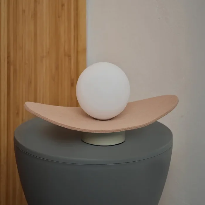 Lámpara de mesa OSRAM Decor Pearl, beige, fieltro, G9