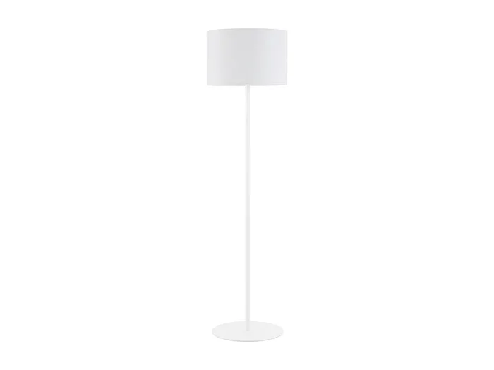 Lámpara de pie Amsterdam de estilo clásico – Alt.170 cm – acero y blanco- on/off- E27 Máx. 40W – IP20