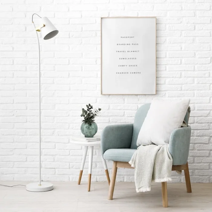 Lámpara de pie blanca Pure Blanco – Kenay Home