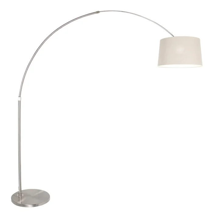 Lámpara de pie de arco Sparkled Light plata/barro