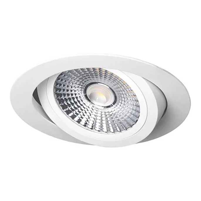 Lámpara empotrable LED LED/18W/230V 3000K diá. 11,5 cm blanco