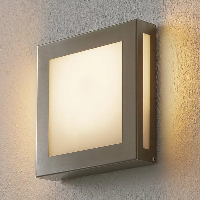 Lámpara exterior LED con sensor Aqua Legendo Mini, acero inoxidable