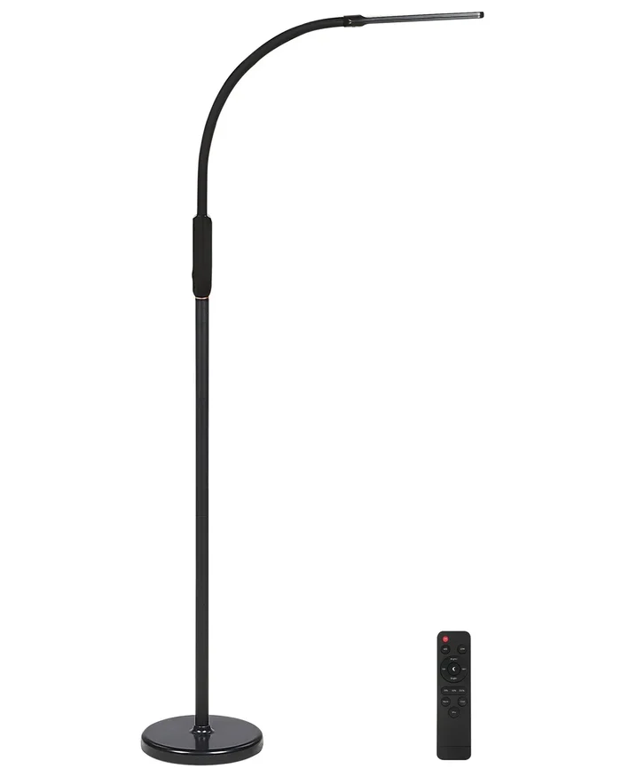 Lámpara LED convertible de pie y de pinza APUS con regulador de intensidad Metal Negro