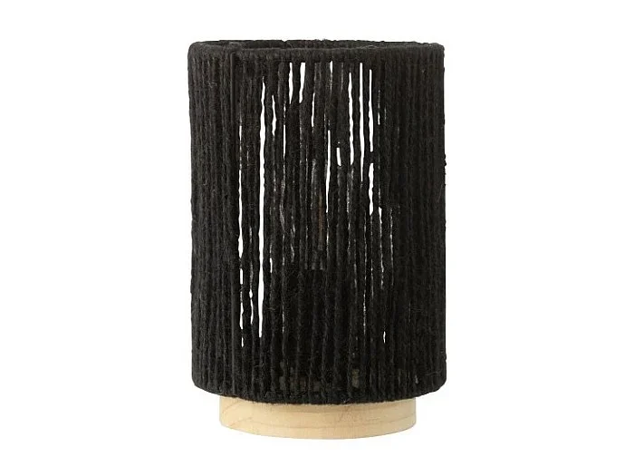Lámpara led en metal negro 13.5×13.5×20 cm