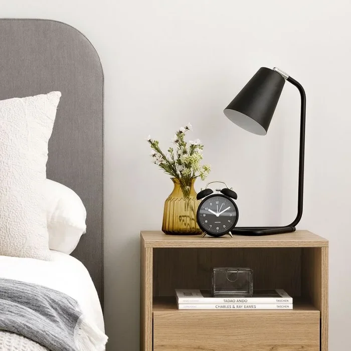 Lámpara sobremesa negra Zig Negro – Kenay Home