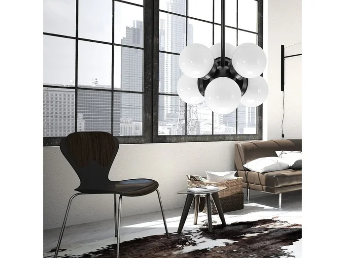 Lámpara Toolight App904-6Cp Loft Black