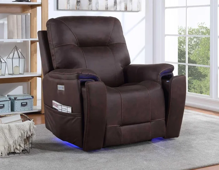 Lexington Canyon Walnut Triple-Power Media Recliner