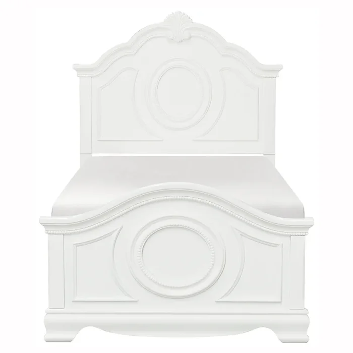 Lucida White Twin Panel Bed