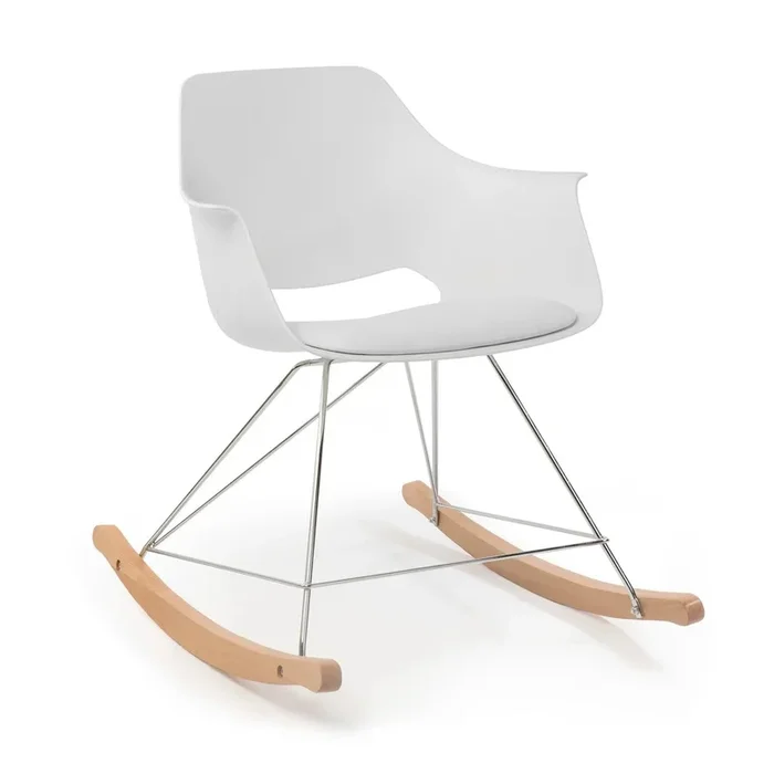 Lúzete – Sillón Mecedora Gustav Blanca