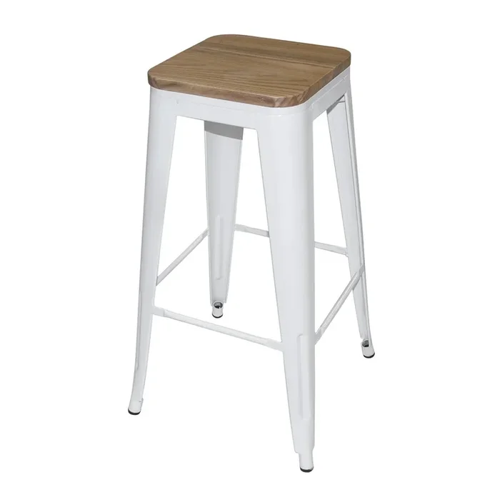 Lúzete – Taburete Josephine Blanco Madera