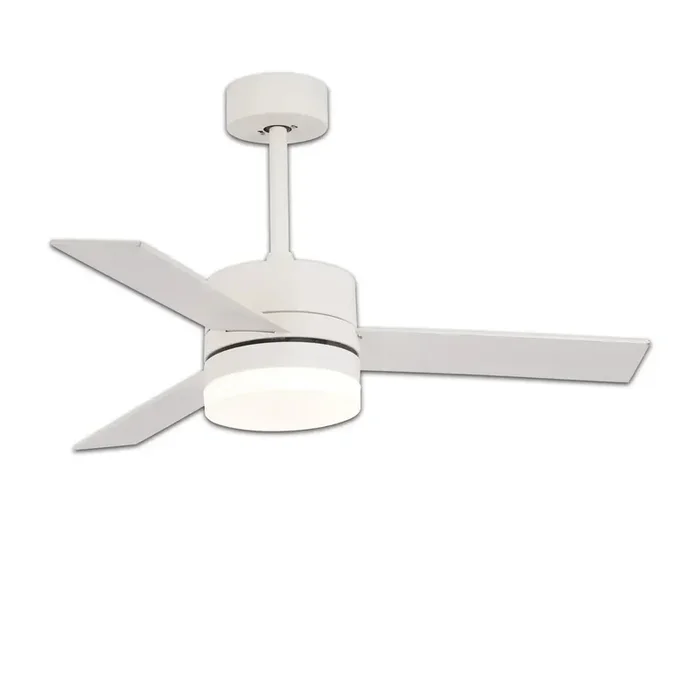 Lúzete – Ventilador De Techo Con Luz Led 17w Regulable Blanco New Lorenzo