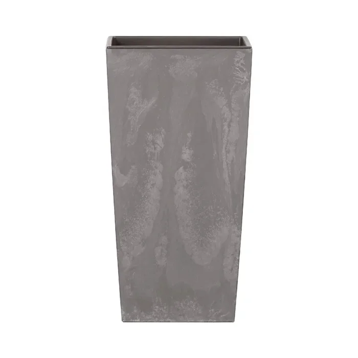 Maceta Alta 49 L Prosperplast Urbi Square Effect De Plástico Con Depósito En Color Gris Claro, 61 (Alto) X 32,5 (Ancho) X 32,5 (Profundo) Cms
