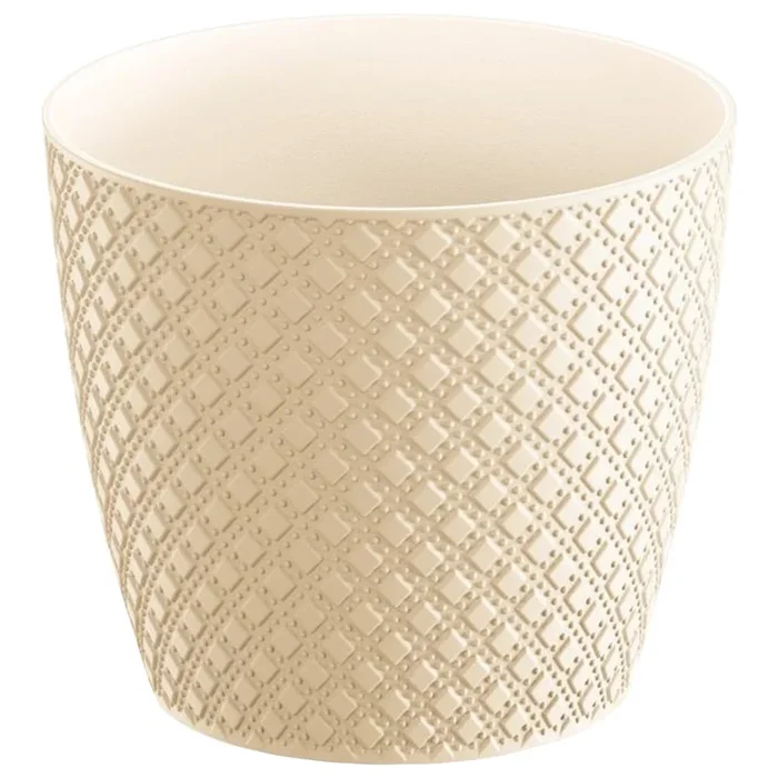 Maceta Orient 9L., Dimensiones (Mm) 258X258X229, Color Crema