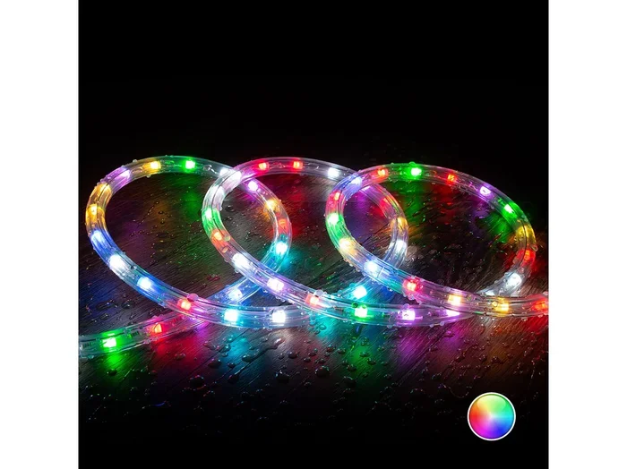 Manguera LED Redonda 220V AC 36 LED/m RGB IP65 Corte 100 cm a Medida RGB 1 m