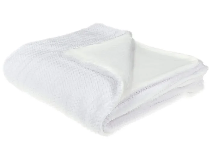 Manta BJAS 200 x 220 cm Blanco