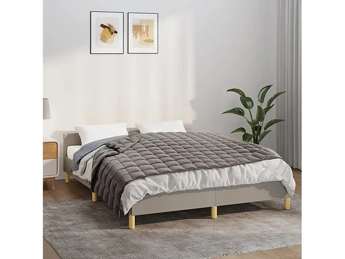 Manta Ponderada Gris 152×203 cm 11 kg Tela