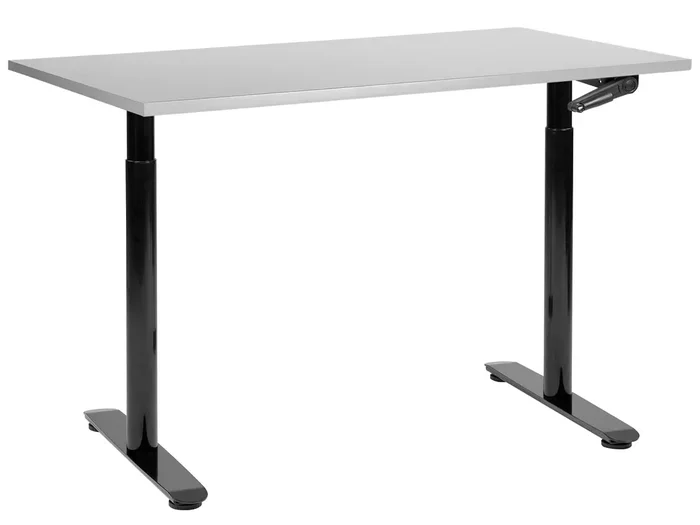 Manual Adjustable Standing Desk DESTINAS Grey/ Black 120 cm 72 cm