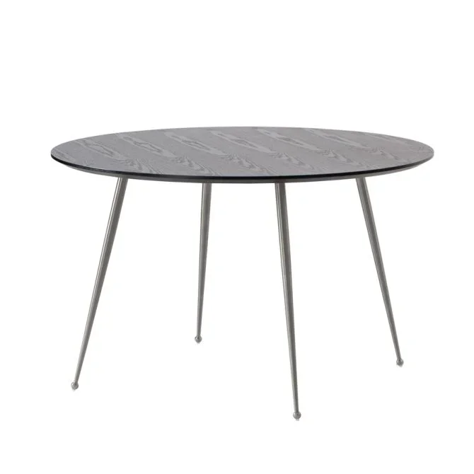 Mason Mesa de comedor – Patas plateadas cepilladas