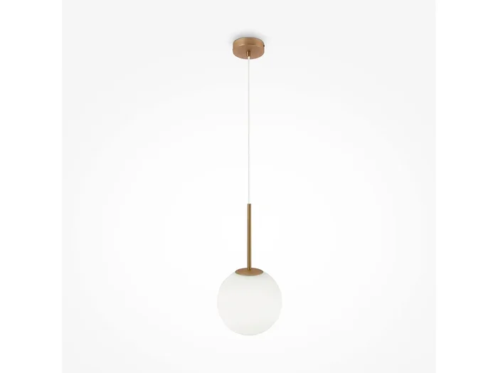Maytoni Basic form Maytoni Basic Form – Lámpara de techo grande y moderna con forma de globo dorado E14