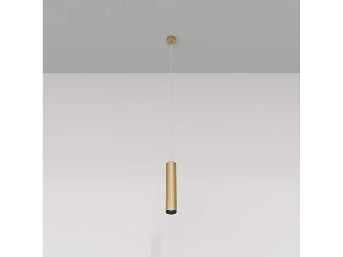 Maytoni Focus Lámpara de Techo Suspendida Slim Oro Mate GU10