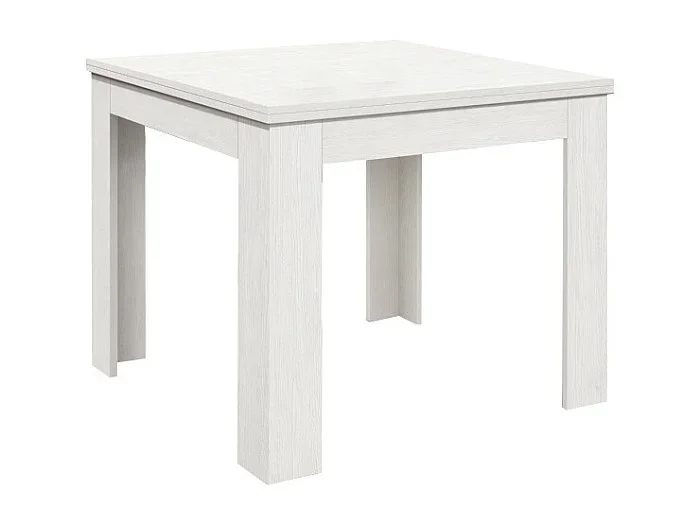 Mesa abatible 90×90-180×90 cm acabado fresno blanco – LIPARI