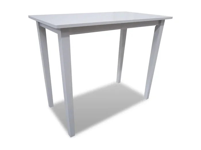 Mesa alta de madera blanca
