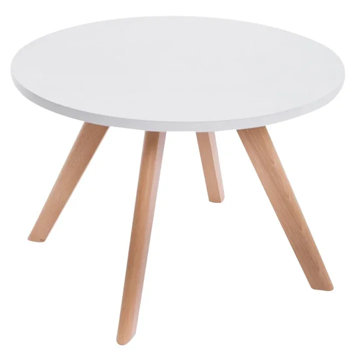 Mesa Auxiliar Eirik Madera Natural Ø 60 cm