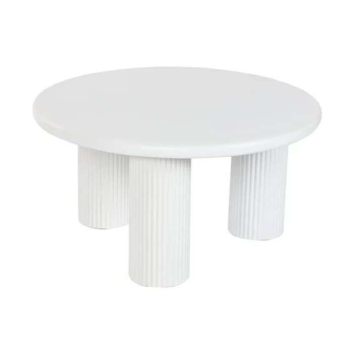 Mesa auxiliar Home ESPRIT Blanco 75 x 75 x 40 cm