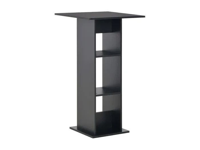 Mesa de bar color negro 60x60x110 cm