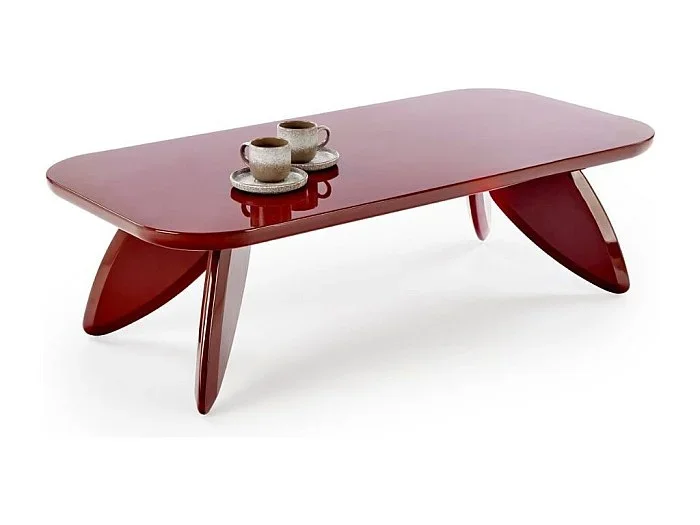 Mesa de centro de diseño burdeos 120 x 60 cm ANGELINE