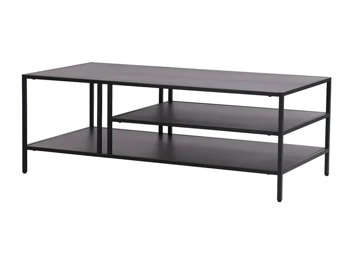 Mesa de centro de metal 40 x 110 x 55 cm negro 03_0008452