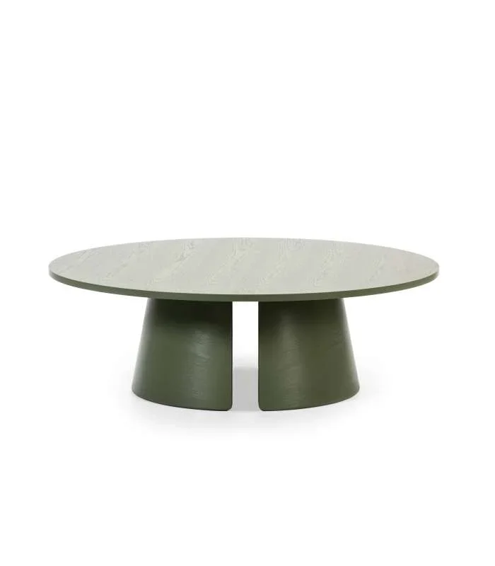 Mesa de centro modelo Cep varios acabado verde, 110cm(ancho) 36.5cm(alto) 110cm (largo)