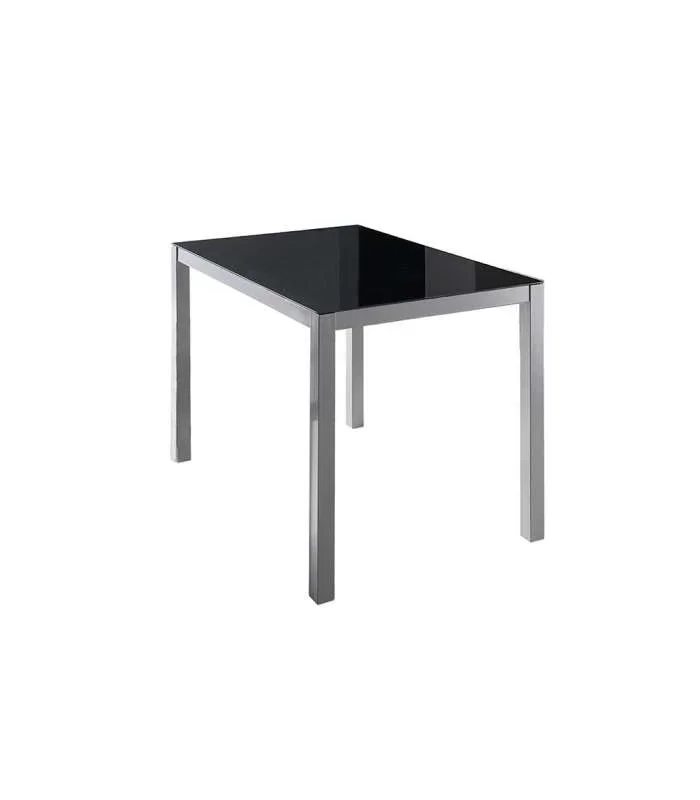 Mesa de comedor Daniela en acabado color negro. 76 cm(alto)110 cm(ancho)75 cm(largo)