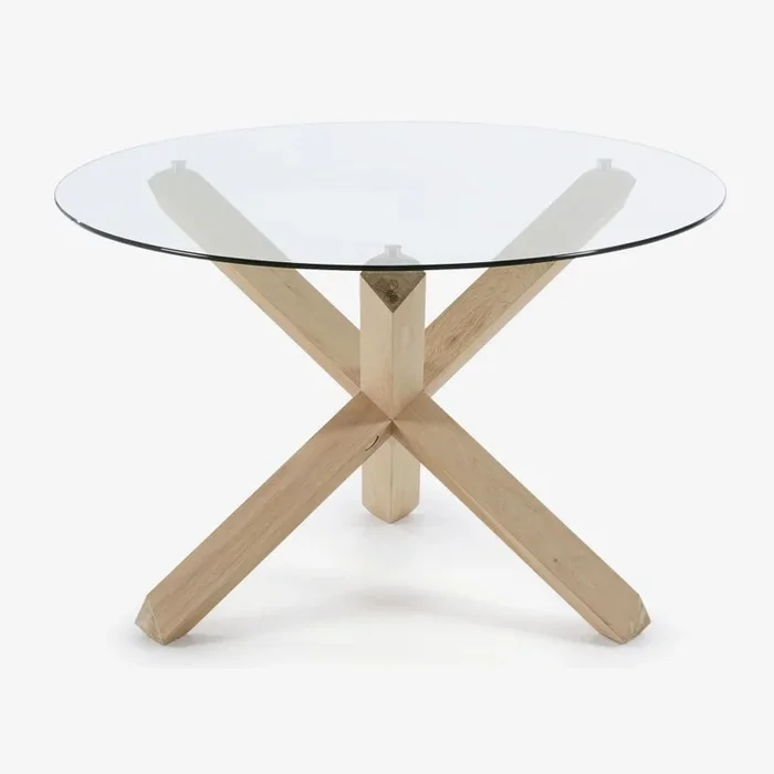 Mesa de Comedor Ø120 Cristal ‘Lotus’