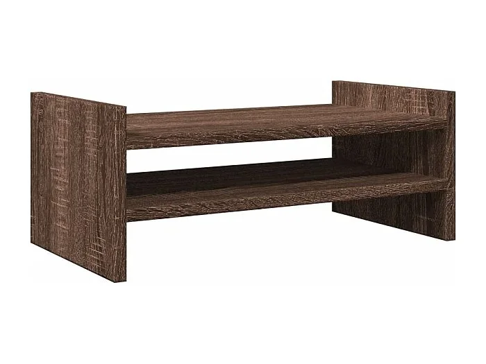 Mesa de escritorio con soporte para monitor mueble de 50 x 27 x 20 cm madera de ingeniería marrón 02_0044885
