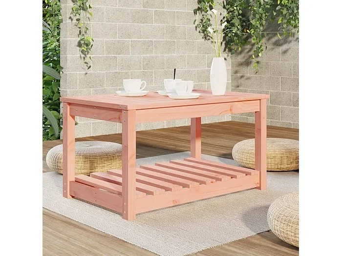 Mesa de jardín madera maciza abeto de Douglas 82,5×50,5×45 cm
