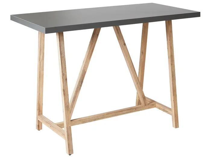 Mesa de jardín TALAMONE 140 cm 70 cm Gris