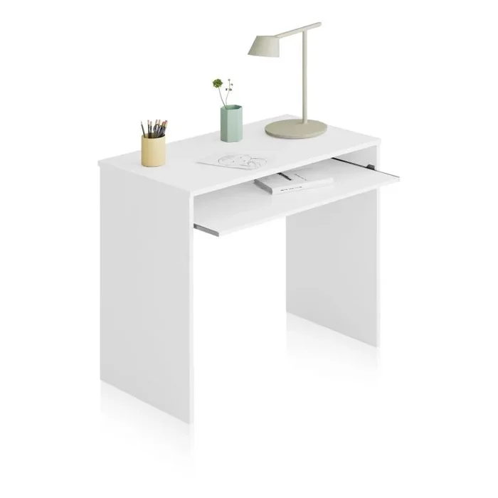 Mesa de ordenador Smile Blanco Artik (Blanco Mate) 90 x 79 x 54 cm