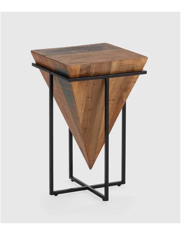 MESA DE RINCON AVATAR 68 x 42, MADERA natural y METAL.