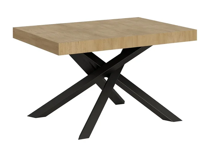 Mesa extensible 90×130/390 cm Volantis Roble Nature Estructura Antracita