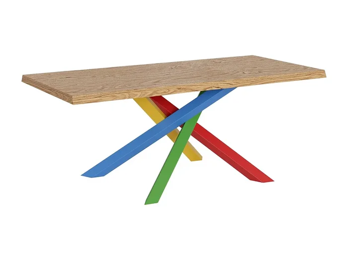 Mesa extensible 90×200/250 cm Versalux patas roble descortezado 4/B
