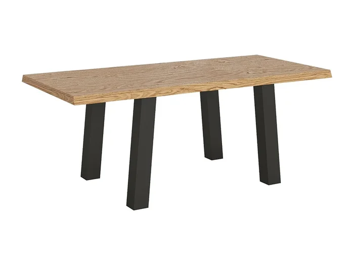Mesa extensible 90×200/300 cm Svalen roble descortezado patas antracita