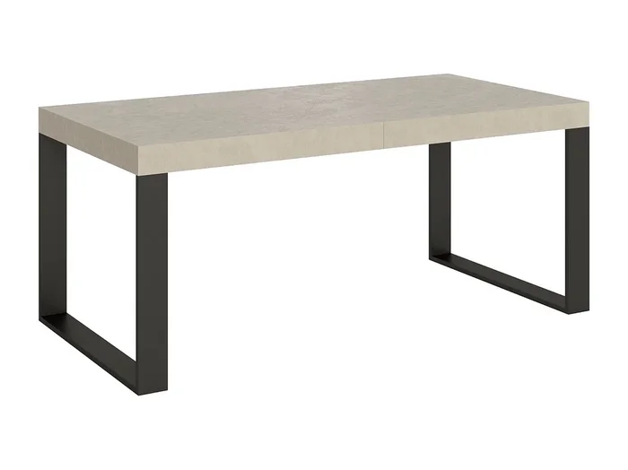 Mesa extensible 90×200/304 cm Tecno Premium Cachemira patas antracita