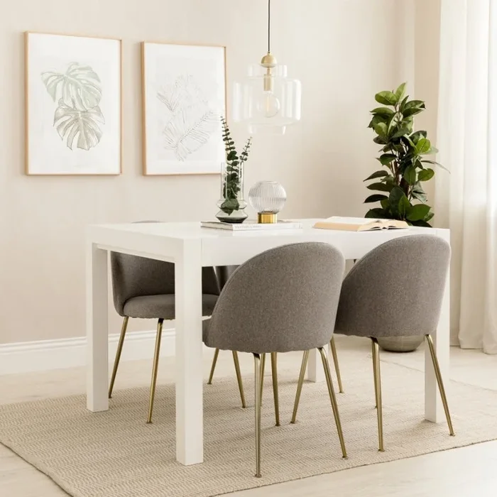 Mesa extensible blanca 120 Lane Blanco – Kenay Home