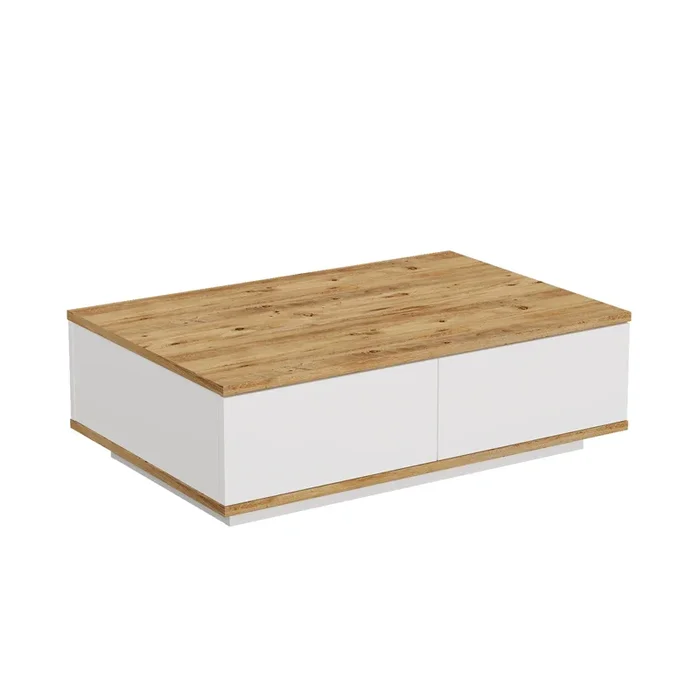 Mesa Mediana Con 2 Puertas – Venprodin – 90 Cm Pino-blanco