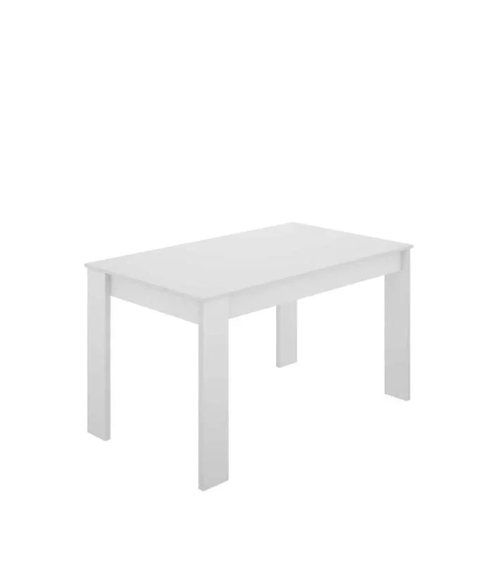 Mesa para salón fija Harley acabado Blanco, 77 cm(alto)138,5cm(ancho)81 cm(largo)